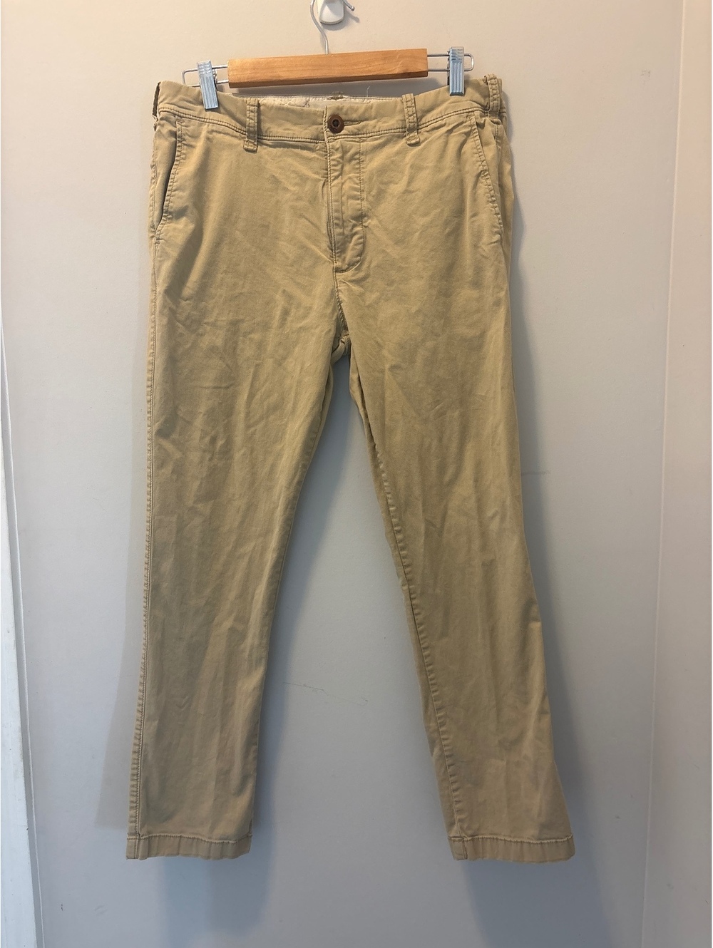 Hollister Original Men's Khaki Chino Pants W32 L30 32X30